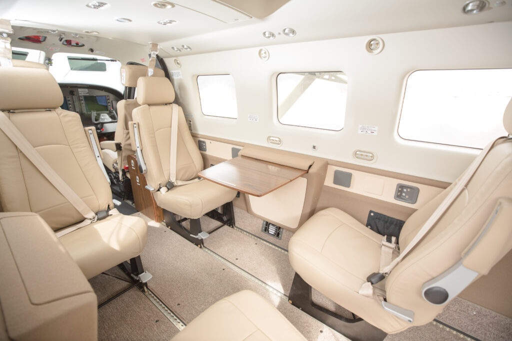 DAHER Kodiak100 Cabin in light welcoming colours