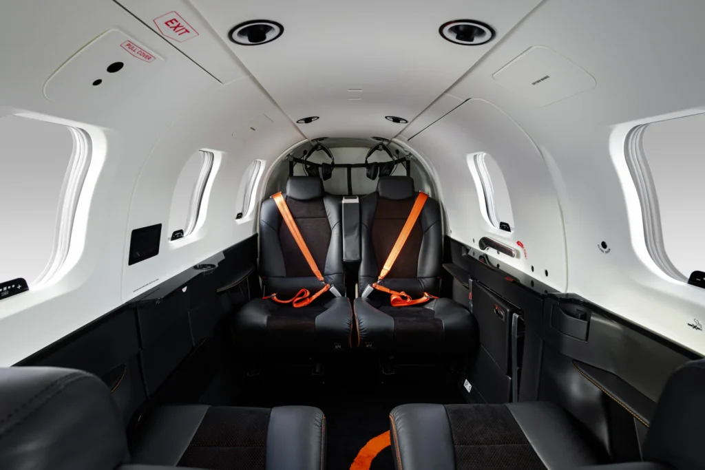 Luxury leather seats with trim matching the seat belt colors. Choose your own combination